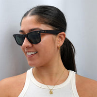 Ray-Ban Sunglasses Wayfarer 2140 Tortoise Green G-15 Polarized Medium 50mm