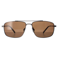 INVU Sunglasses B1109 C Matte Gunmetal Brown Polarized