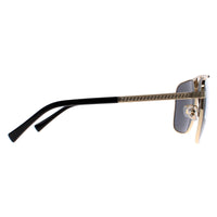 Versace Sunglasses VE2238 143687 Gold and Matte Black Dark Grey