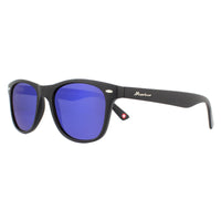 Montana Sunglasses MS10 Matte Black Rubbertouch Revo Blue