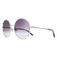 Swarovski Sunglasses SK0289 16B Shiny Palladium Smoke Gradient