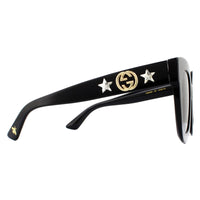 Gucci Sunglasses GG0208S 001 Black Grey Gradient