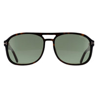 Tom Ford Sunglasses Rosco FT1022 52N Shiny Dark Havana Light Green