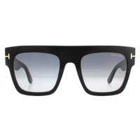 Tom Ford Sunglasses Renee FT0847 01B Shiny Black Grey Smoke Gradient