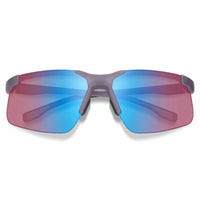 Smith Sunglasses Cipher 4QI G0 Matte Meteorite Crystal ChromaPop Low Light Rose Blue Mirror