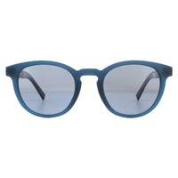 Timberland Sunglasses TB9128 91D Matte Blue Blue Grey Polarized