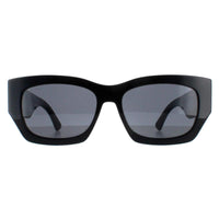 Jimmy Choo Sunglasses CAMI/S 807 IR Black with Black Pattern Temples Grey
