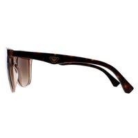 Emporio Armani Sunglasses EA4157 585013 Shiny Transparent Tundra Brown Gradient