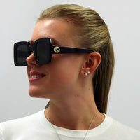 Gucci Sunglasses GG0780S 005 Black Grey