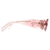 Prada Sunglasses PR17WS 19Q10D Transparent Peach Light Brown