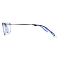 INVU Glasses Frames B4135 C Transparent Blue Dove Silver Men Women