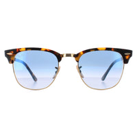 Ray-Ban Sunglasses Clubmaster 3016 13353F Yellow Havana Light Blue Gradient