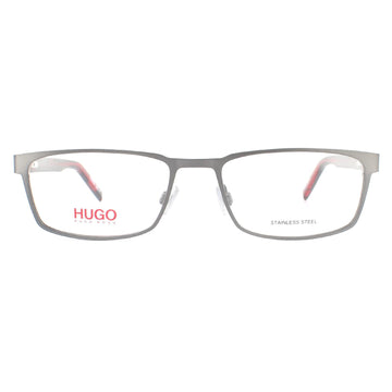 Hugo by Hugo Boss Glasses Frames HG 1075 R80 Semi Matte Dark Ruthenium Men