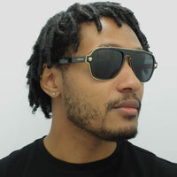 Versace Sunglasses VE2199 100281 Black Grey Polarized