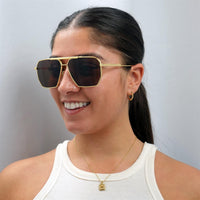 Bottega Veneta Sunglasses BV1012S 003 Gold Brown