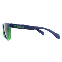 Polaroid Kids Sunglasses PLD 8041/S RNB M9 Blue Green Grey Polarized