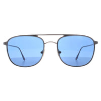 Tom Ford Sunglasses Jake FT0827 14V Shiny Light Ruthenium Blue