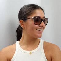 Ralph by Ralph Lauren Sunglasses RA5160 109013 Shiny Black On Nude Brown Gradient