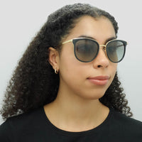 Michael Kors Sunglasses Adrianna 1 1010 110011 Black Gold Grey Gradient