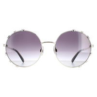 Swarovski Sunglasses SK0289 16B Shiny Palladium Smoke Gradient
