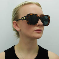 Versace Sunglasses VE4434 511987 Light Havana Dark Grey