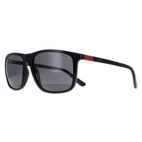 Polo Ralph Lauren Sunglasses PH4175 500187 Shiny Black Dark Grey