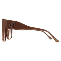 Jimmy Choo Sunglasses NOEMI/S KON HA Nude Glitter Brown Gradient