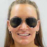 Ray-Ban Sunglasses Aviator 3025 112/19 Matt Gold Green Mirror 62mm