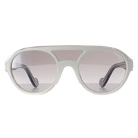 Moncler Sunglasses ML0052 21C White Transparent Grey Grey