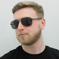 Hugo Boss Sunglasses 0762/S 10G NR Matte Black Grey