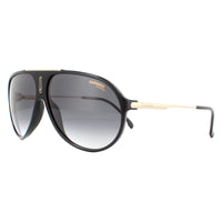 Carrera Sunglasses Hot 65 807/9O Black Dark Grey Gradient