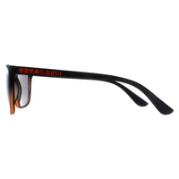Superdry Sunglasses Stockholm 104 Matte Black Orange Dark Grey