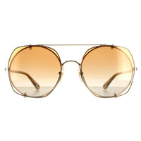 Chloe Sunglasses CH0042S 003 Gold Orange Gradient