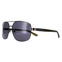 Guess Sunglasses GF0227 08A Shiny Gunmetal Smoke