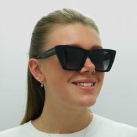 Alexander McQueen Sunglasses AM0299S 001 Black Grey