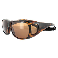Polaroid Suncovers Fitover Sunglasses 08535 0BM HE Havana Copper Polarized