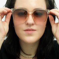 Calvin Klein Sunglasses CK20519S 270 Crystal Beige Brown Brown Gradient