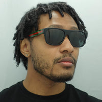 Gucci Sunglasses GG0341S 001 Black Green Red Grey