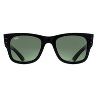 Ray-Ban Sunglasses RB0840S Mega Wayfarer 901/31 Polished Black Green
