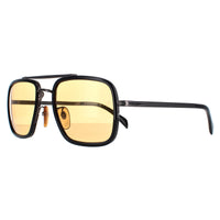 David Beckham Sunglasses DB7002/S V81 UK Dark Ruthenium Black Yellow Photochromic