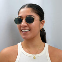 Ray-Ban Sunglasses Oval RB3547 001/31 Gold Green