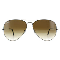 Ray-Ban Sunglasses Aviator RB3025 Gunmetal Brown Gradient 004/51 Large 62mm