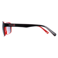 Duck and Cover Sunglasses DCS024 C1 Black on Red Grey
