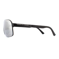 Porsche Design Sunglasses P8579 B Black Mercury Silver Mirror
