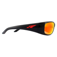 Arnette Sunglasses 4178 Quick Draw 25936Q Black Red Yellow Mirror