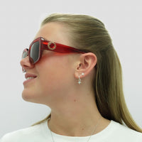 Versace Sunglasses VE4384B 528073 Transparent Red Dark Brown