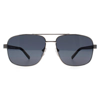 BMW Sunglasses BS0039 15D Matte Light Ruthenium Smoke Polarized