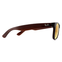 Ray-Ban Sunglasses Justin 4165 714/S0 Brown Brown Gradient Mirror Red