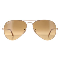 Ray-Ban Sunglasses Aviator 3025 112/M2 Shiny Gold Brown Gradient Polarized