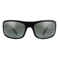 Maui Jim Sunglasses Peahi 202-35UTD Matte Black Neutral Grey Polarized